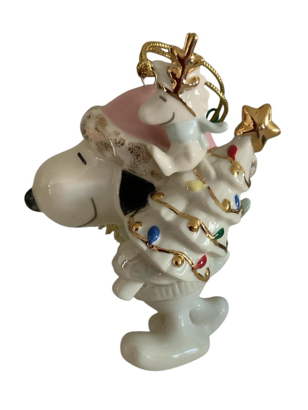 Lenox Classics Peanuts Snoopy "Holiday Cheer" Christmas Ornament 2003